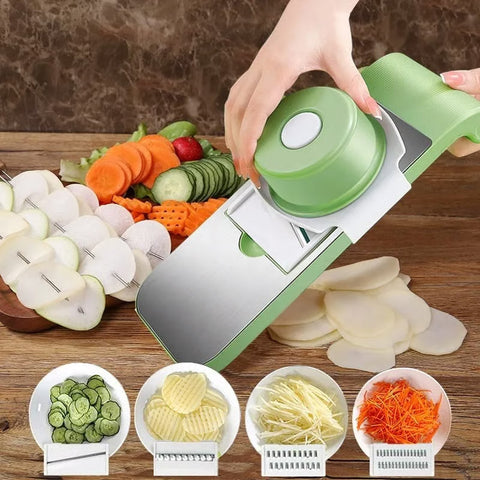 Stainless steel 5 in 1 vegetable cutter